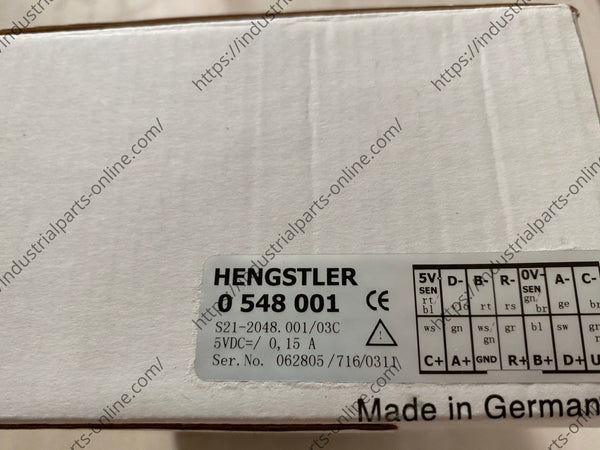 HENGSTLER  encoder  0548001 S21-2048.001/03
